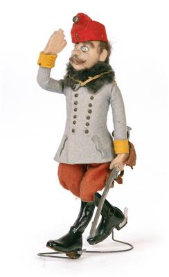 "Krauhs-Figurine" in karikaturistischer Manier, - Historische Waffen, Uniformen, Militaria - Sonderteil: Nachlass Generalmajor Wolfgang Waldherr