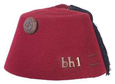 Fez für einen Offizier des bosnisch-herzegowinischen Infanterieregimentes Nr. 1 - Antique Arms, Uniforms and Militaria