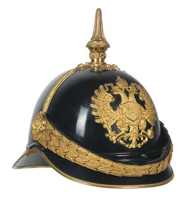 Helm für Offiziere der k. k. Gendarmerie M. 1899, - Historische Waffen, Uniformen, Militaria - Sonderteil: Nachlass Generalmajor Wolfgang Waldherr