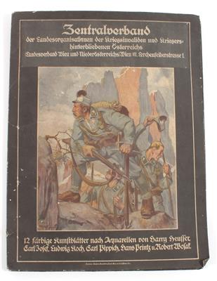 Mappe mit 12 Kunstdrucken - Antique Arms, Uniforms and Militaria