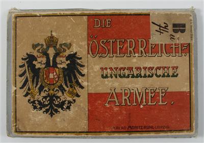 Kartoniertes Leporello-Heft, - Historische Waffen, Uniformen, Militaria