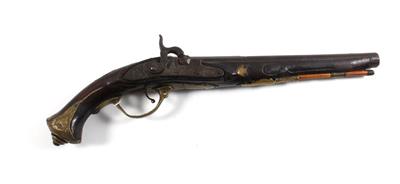 Perkussionspistole, - Antique Arms, Uniforms and Militaria