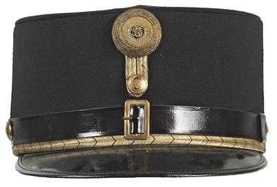 Schwarze steife Kappe für Generale, - Antique Arms, Uniforms and Militaria