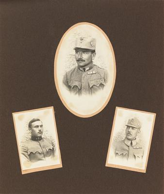 Fotoalbum aus dem 1. Weltkrieg. - Historische Waffen, Uniformen, Militaria