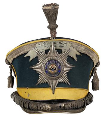 In der kaiserlich-russischen Armee als 'Kiwer' bezeichneter Tschako Muster 1907 - Armi d'epoca, uniformi e militaria