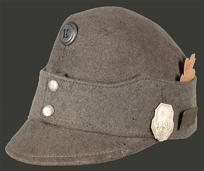 Feldgraue Kappe M.1916 für Mannschaften, - Antique Arms, Uniforms and Militaria