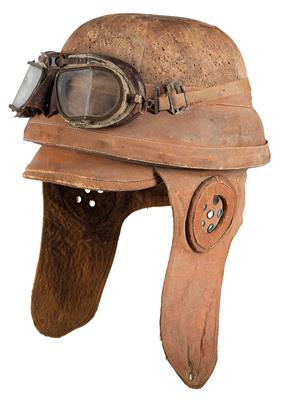 Franzöischer Piloten-Sturzhelm Modell Roold, - Armi d'epoca, uniformi e militaria