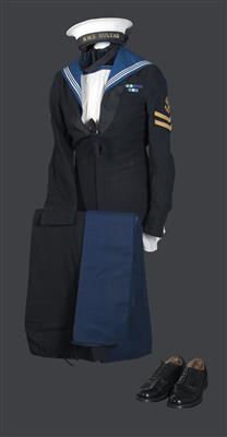 Großbritannien - komplette Uniform für einen POMA - Petty Officer Medical Assistant der Marinebasis HSM SULTAN, - Armi d'epoca, uniformi e militaria