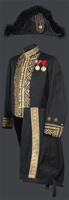 Komplette Gala-Uniform für Konsular-Beamte der 3. Kategorie des k. u. k. Ministeriums für Äußeres - Historische Waffen, Uniformen, Militaria