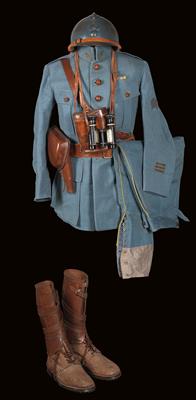 Komplette Uniform für einen Capiatine der französischen Artillerie, um 1916, - Antique Arms, Uniforms and Militaria