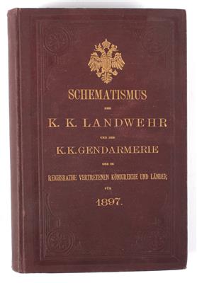 Schematismus der k. k. Landwehr und k. k. Gendarmerie 1897, - Starožitné zbraně