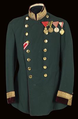 Waffenrock für einen k. u. k. Militär-Intendantur-Beamten im Range eines Obersten - Historische Waffen, Uniformen, Militaria