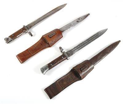 Konvolut österreichische Bajonette, - Antique Arms, Uniforms and Militaria