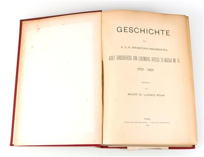 Buch: Geschichte des k. u. k. Infanterieregiments Nr 15, - Starožitné zbraně
