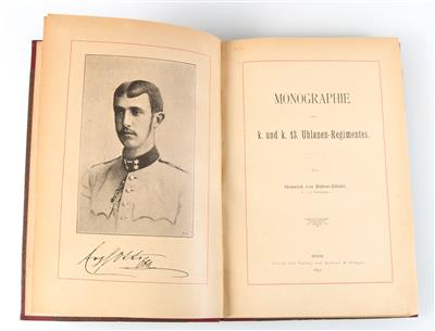 Buch 'Monographie des k. und k. 13. Uhlanen-Regimentes', - Historische Waffen, Uniformen, Militaria