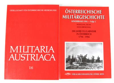 Konvolut Schriften der Reihe Militaria Austriaca und Österreichische Militärgeschichte, - Starožitné zbraně