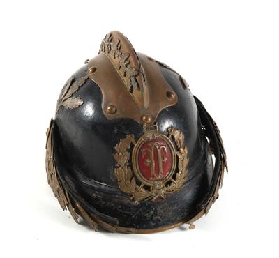 Offiziershelm für Angehörige einer Freiwilligen Feuerwehr - Armi d'epoca, uniformi e militaria