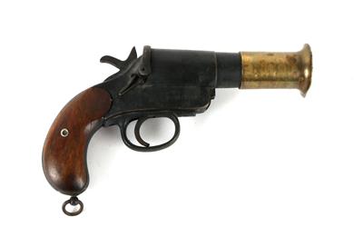 Englische Signalpistole (Leuchtpistole), - Antique Arms, Uniforms and Militaria