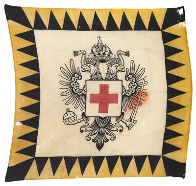 Flagge der Österreichischen Gesellschaft vom Roten Kreuz - Historische Waffen, Uniformen, Militaria - Schwerpunkt österreichische Gendarmerie und Polizei