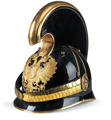 Helm für Mannschaften der Dragoner, - Historische Waffen, Uniformen, Militaria - Schwerpunkt österreichische Gendarmerie und Polizei