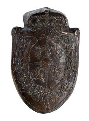 Wappenschild aus Bronze, - Starožitné zbraně