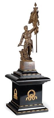 Bronze-Statuette eines k. k. Infanteristen, - Starožitné zbraně