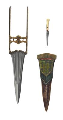 Indischer Handschienendolch - Katar, - Antique Arms, Uniforms and Militaria