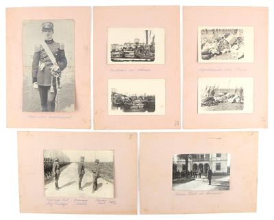 Konvolut Fotos, Kriegsbilder - Antique Arms, Uniforms and Militaria