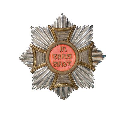 Stern der Supraweste zum Galawaffenrock der bayrischen Hartschiere, Muster 1878-1893, - Historische Waffen, Uniformen, Militaria