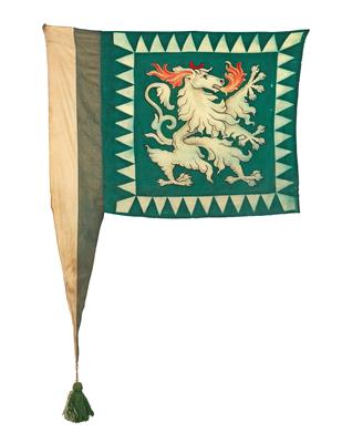 Fahne eines steirischen Veteranen oder Kriegervereines ev. auch eines Heimatschutzverbandes um 1930, - Armi d'epoca, uniformi e militaria