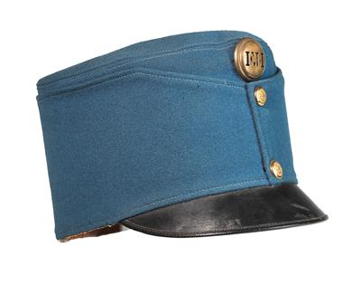 Lichtblaue steife Feldkappe M1878, - Antique Arms, Uniforms and Militaria