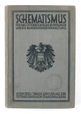 Schematismus für das Österreichische Bundesheer und die Bundesheeresverwaltung, - Starožitné zbraně