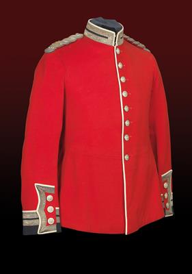 Waffenrock zur Galauniform eines Officers der Guards-Brigade - Historische Waffen, Uniformen, Militaria