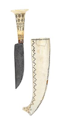 Messer in Elfenbeinmontierung, - Historische Waffen, Uniformen, Militaria