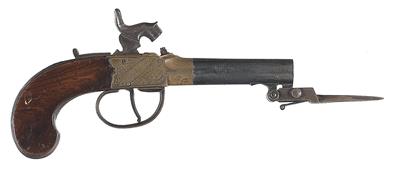 Perkussions-Terzerolpistole, - Antique Arms, Uniforms and Militaria
