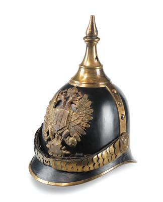 Pickelhaube für k. k. Gendarmerie-Offiziere der k. k. Gendarmerie zu Fuß, Muster 1850 - Historische Waffen, Uniformen, Militaria