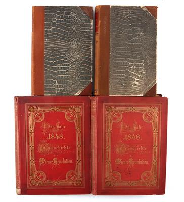 Konvolut von 4 Büchern zur Geschichte der österr. Revolution 1848: - Starožitné zbraně