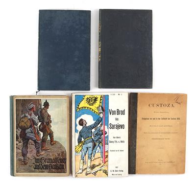 Konvolut von 5 Büchern zum Thema k. u. k. Armee: - Armi d'epoca, uniformi e militaria