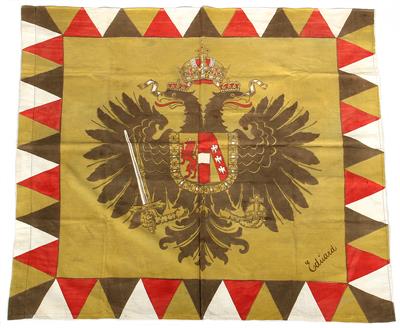 Patriotische Balkonfahne, - Antique Arms, Uniforms and Militaria