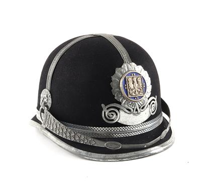 Helm M31 für einen Polizeibeamten (Dienstführer) der Tschechoslowakei, Land Mähren, - Historische Waffen, Uniformen, Militaria