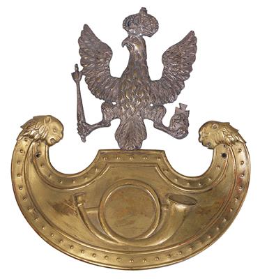 Adlerabzeichen für die Tschapka der 'Berittenen Jäger', Polen - Herzogtum Warschau (1807-1815), - Antique Arms, Uniforms and Militaria