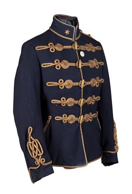 Dunkelblauer Attila für k. u. k. Husaren der HReg 1, - Armi d'epoca, uniformi e militaria