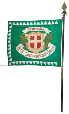 Fahne der 'Kameradschaft der ehemaligen Heeresangehörigen Österreichs' in der 1. Republik, - Antique Arms, Uniforms and Militaria