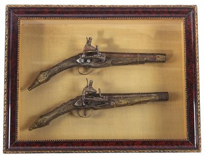 Miqueletschloss-Pistolenpaar, - Armi d'epoca, uniformi e militaria