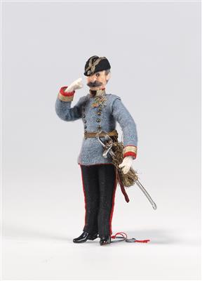 Prof. Helmut Krauhs (1912 Kosice-1995 Wien), österr. Künstler und Offizier; sog. 'Krauhs-Figurine', - Armi d'epoca, uniformi e militaria