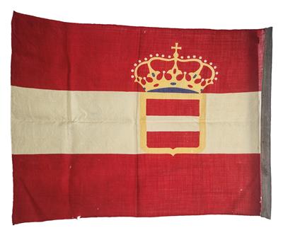 Kriegsflagge der k. u. k. Kriegsmarine von S. M. U32 aus dem Nachlass des Elektroquartiermeister Johann Thomis, - Historische Waffen, Uniformen,
Militaria