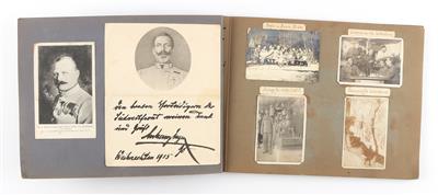 Fotoalbum eines Angehörigen des k. k. LIR 2 aus Linz, - Armi d'epoca, uniformi e militaria