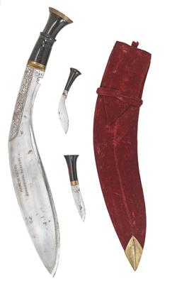 Übergroßes Kukri-Messer, - Historische Waffen, Uniformen, Militaria