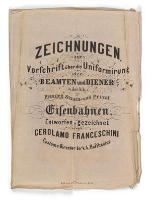 Adjustierungsvorschrift der k. k. Staats- u. Privateisenbahnen 1857, - Antique Arms, Uniforms and Militaria