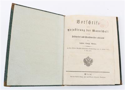 Adjustierungsvorschrift 'Vorschrift z. Adjustirung v. Feldwebel u. Wachtmeister d. k. k. Armee abwärts', - Antique Arms, Uniforms and Militaria